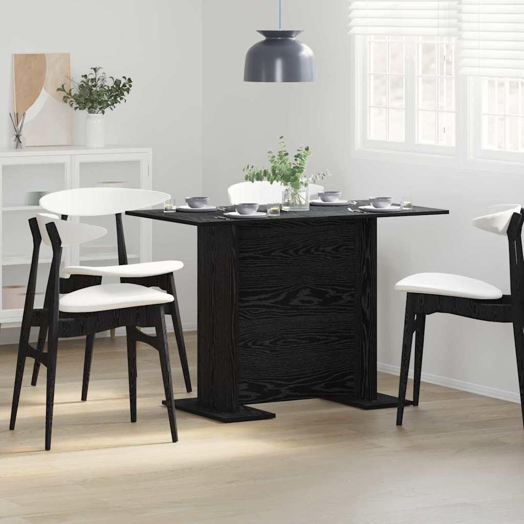 Tavolo da pranzo Rovere nero 110 x 60 x 75 cm Legno multistrato 863166