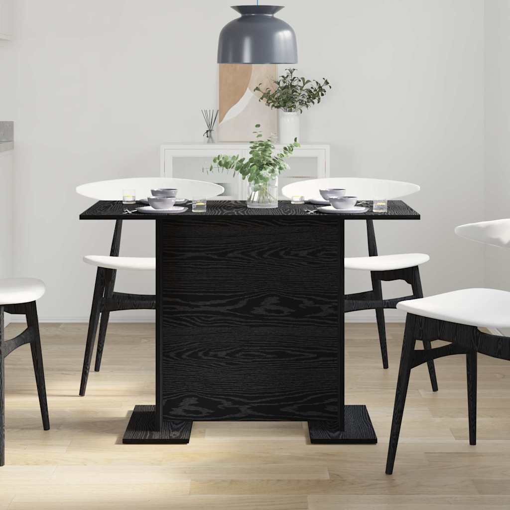 Tavolo da pranzo Rovere nero 110 x 60 x 75 cm Legno multistrato 863166