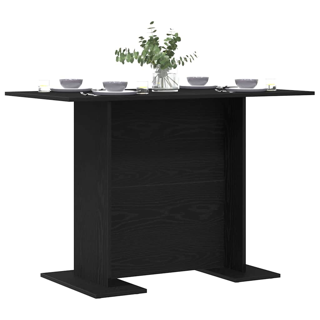 Tavolo da pranzo Rovere nero 110 x 60 x 75 cm Legno multistrato 863166