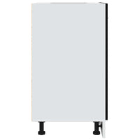 Mobile Base Rovere Nero 60x46x81,5 cm Legno Ingegnerizzato 863216