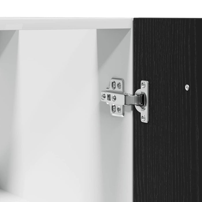 Mobile Base Rovere Nero 60x46x81,5 cm Legno Ingegnerizzato 863216