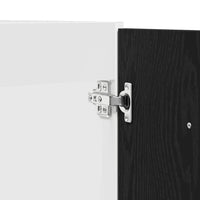 Mobile Sotto Lavello Rovere Nero 80x46x81,5 cm Legno Ingegnerizzato 863227