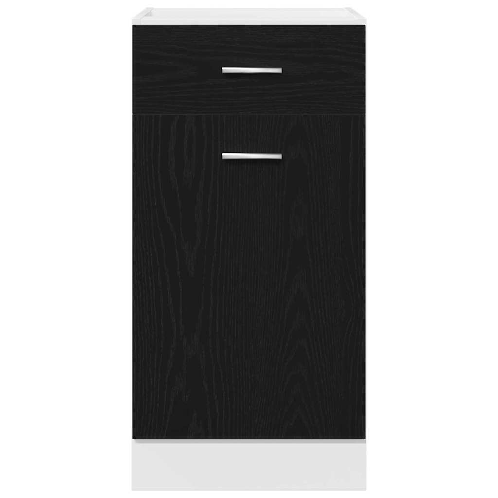 Armadietto inferiore con cassetto Rovere nero 40 x 46 x 81.5 cm 863247