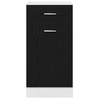 Armadietto inferiore con cassetto Rovere nero 40 x 46 x 81.5 cm 863247