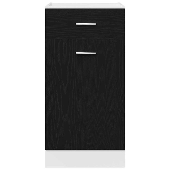 Armadietto inferiore con cassetto Rovere nero 40 x 46 x 81.5 cm 863247