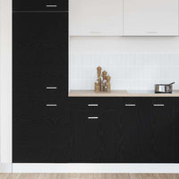 vidaXL Mobile con Cassetti con cassetto Rovere nero 50 x 46 x 81.5 cm