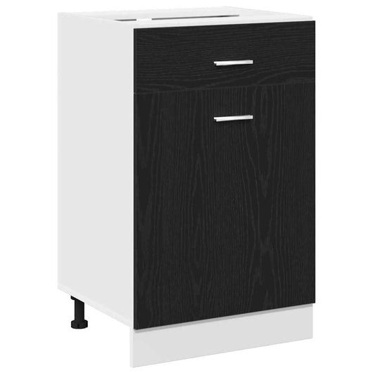 Mobile con Cassetti con cassetto Rovere nero 50 x 46 x 81.5 cm 863257