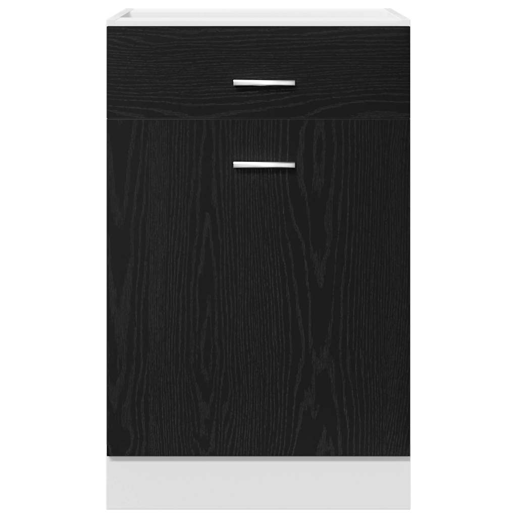 Mobile con Cassetti con cassetto Rovere nero 50 x 46 x 81.5 cm 863257