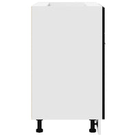 Armadio Base con Cassetto Rovere nero 60 x 46 x 81.5 cm 863267