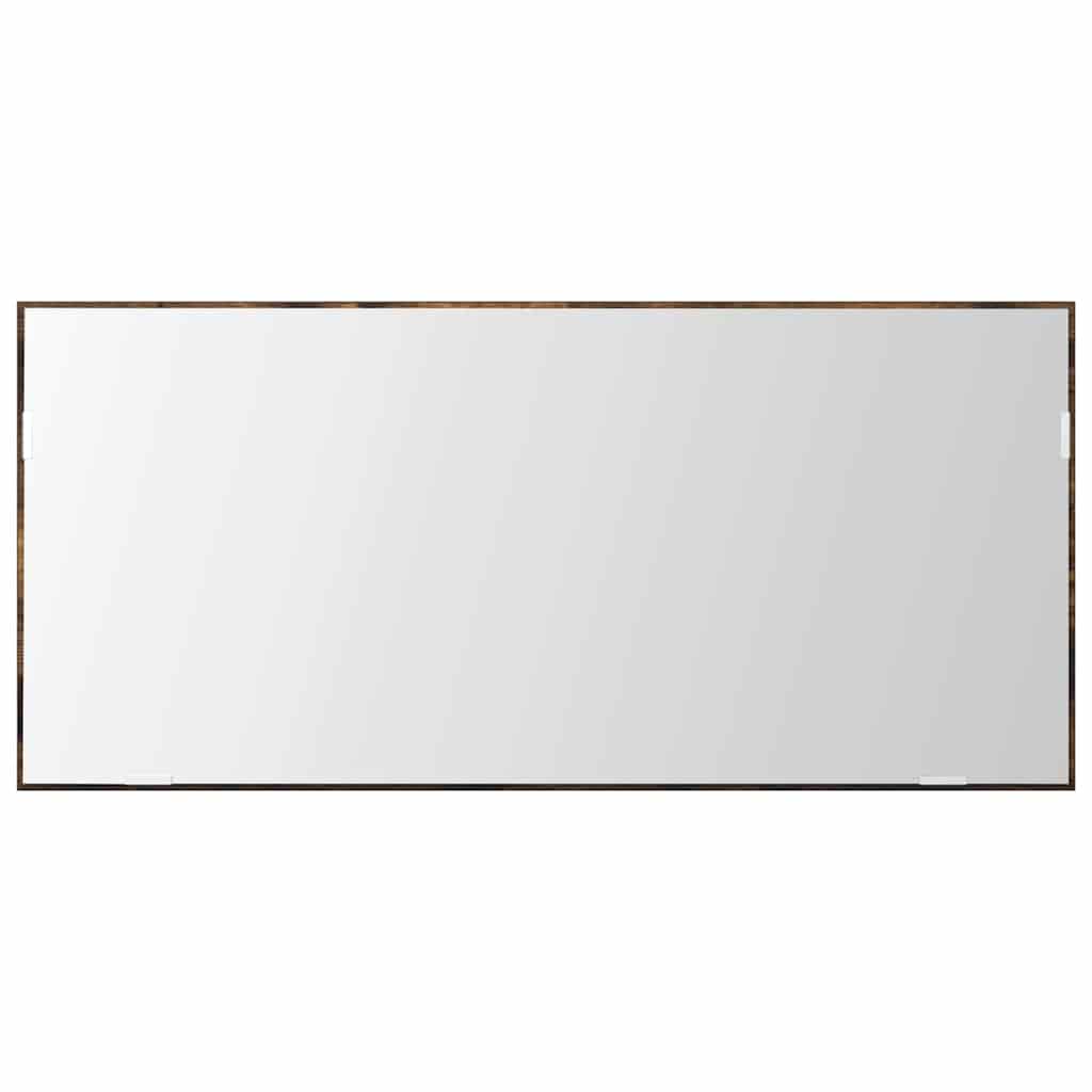 Specchio-Specchio per Bagno Marrone 80 x 37 cm Vetro e Legno Ingegnerizzato
