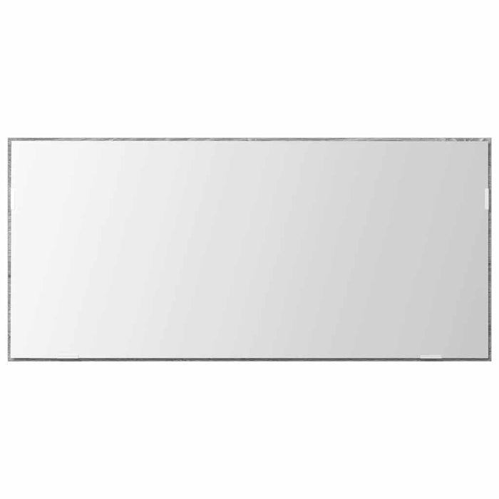 Specchio con luci a strisce a LED-Specchio da bagno Grigio sonoma alto 80 x 37 cm