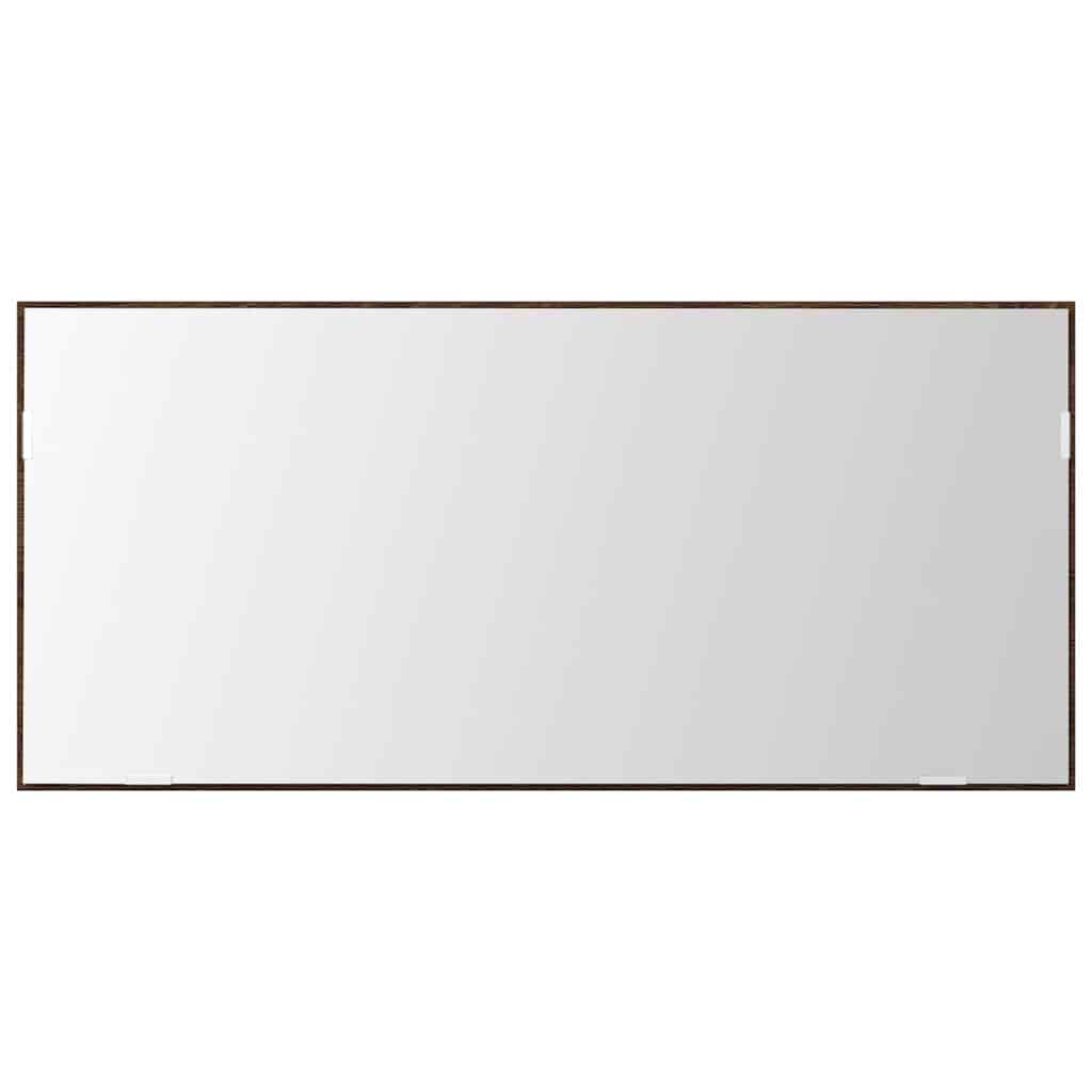 Specchio-Specchio Decorativo Rovere marrone 80 x 37 cm Vetro e Legno Ingegnerizzato