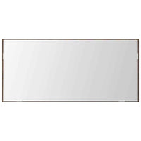 Specchio-Specchio Decorativo Rovere marrone 80 x 37 cm Vetro e Legno Ingegnerizzato