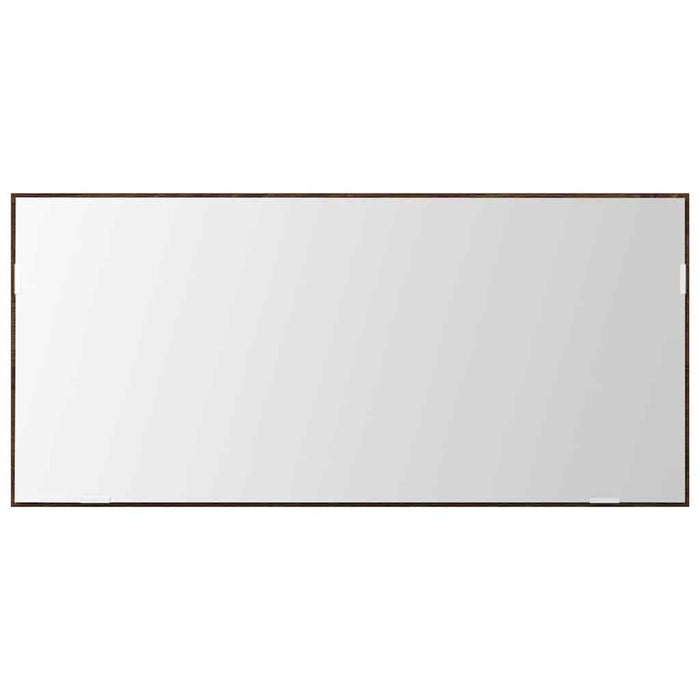 Specchio-Specchio Decorativo Rovere marrone 80 x 37 cm Vetro e Legno Ingegnerizzato