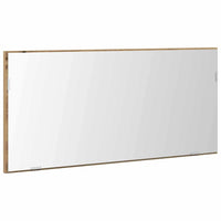 Specchio con luci a strisce a LED-Specchio da bagno rovere artigianale 80 x 37 cm