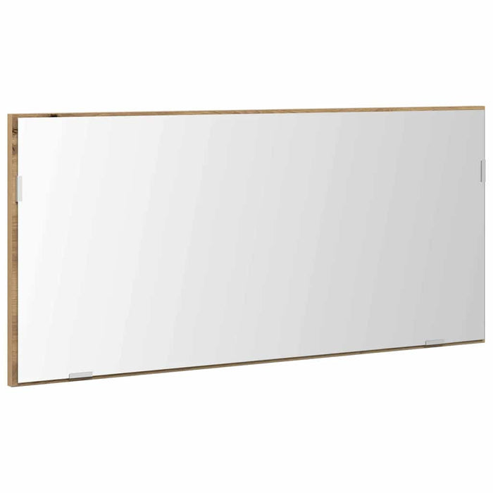 Specchio da bagno rovere artigianale 80 x 8.5 x 37 cm 863307