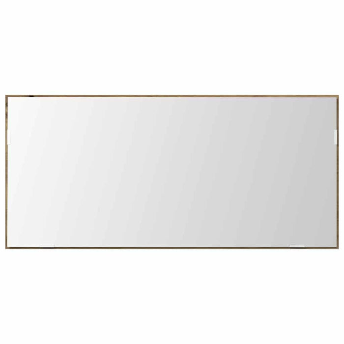 Specchio da bagno rovere artigianale 80 x 8.5 x 37 cm 863307