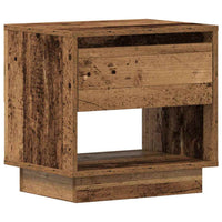 Comodino 2 pz-Set di 2 Tavolino da notte Legno vecchio 45 x 34 x 44 cm Legno multistrato