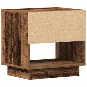 Comodino 2 pz-Set di 2 Tavolino da notte Legno vecchio 45 x 34 x 44 cm Legno multistrato