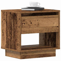 Comodino 2 pz-Set di 2 Tavolino da notte Legno vecchio 45 x 34 x 44 cm Legno multistrato