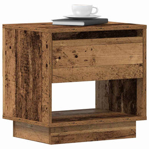 Comodino 2 pz-Set di 2 Tavolino da notte Legno vecchio 45 x 34 x 44 cm Legno multistrato