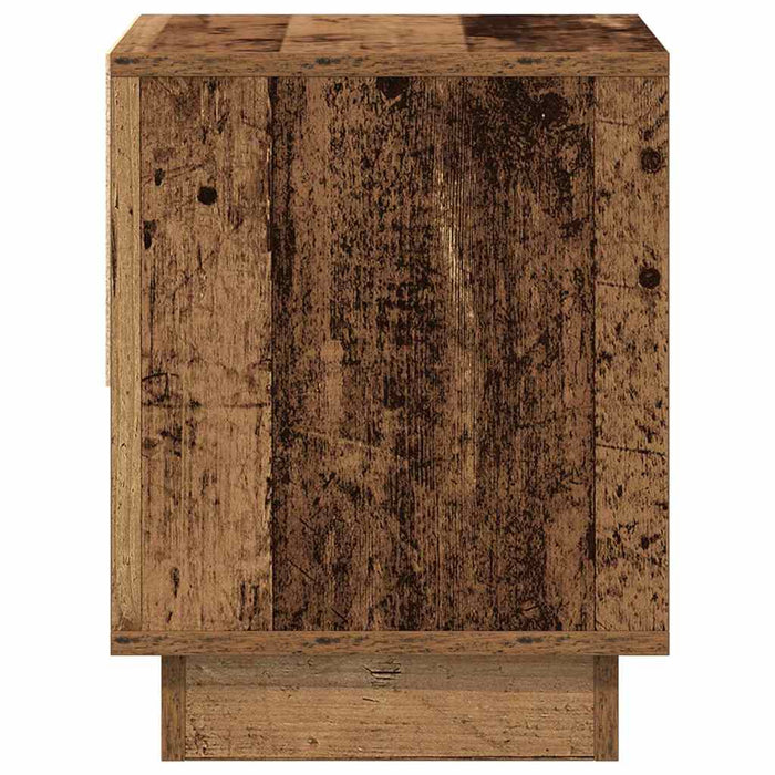 Comodino 2 pz-Set di 2 Tavolino da notte Legno vecchio 45 x 34 x 44 cm Legno multistrato