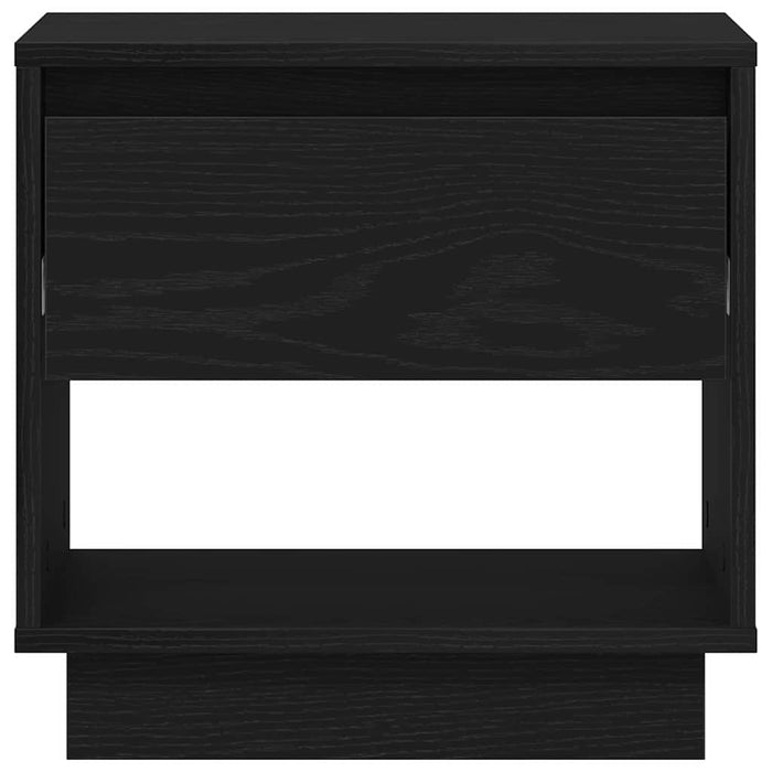 Comodino 2 pz-Set di 2 Tavolino da notte Rovere Nero 45 x 34 x 44 cm Legno multistrato