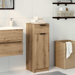 Mobile da Bagno con cassetto rovere artigianale 32 x 34 x 90 cm 863418
