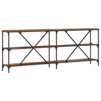 Tavolo consolle con lo scaffale Legno vecchio 180 x 30 x 75 cm 863445