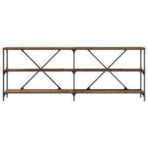 Tavolo consolle con lo scaffale Legno vecchio 180 x 30 x 75 cm 863445