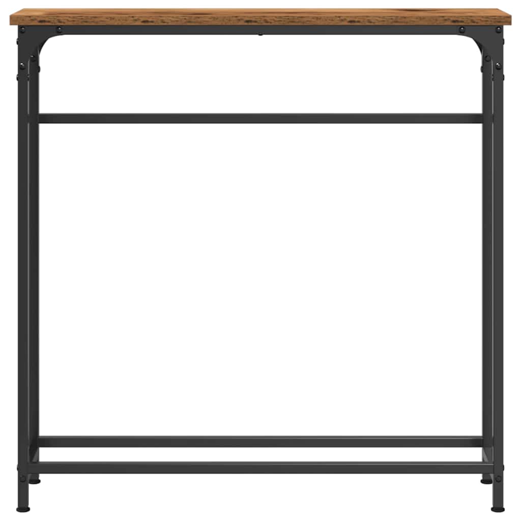Tavolo Consolle con lo scaffale Legno vecchio 75 x 19.5 x 75 cm 863503