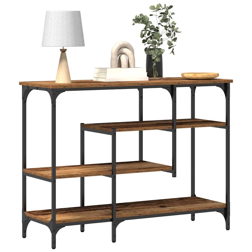 Tavolo Console con lo scaffale Legno vecchio 100 x 35 x 75 cm 863559