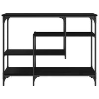 Tavolo Console con lo scaffale Rovere nero 100 x 35 x 75 cm 863561