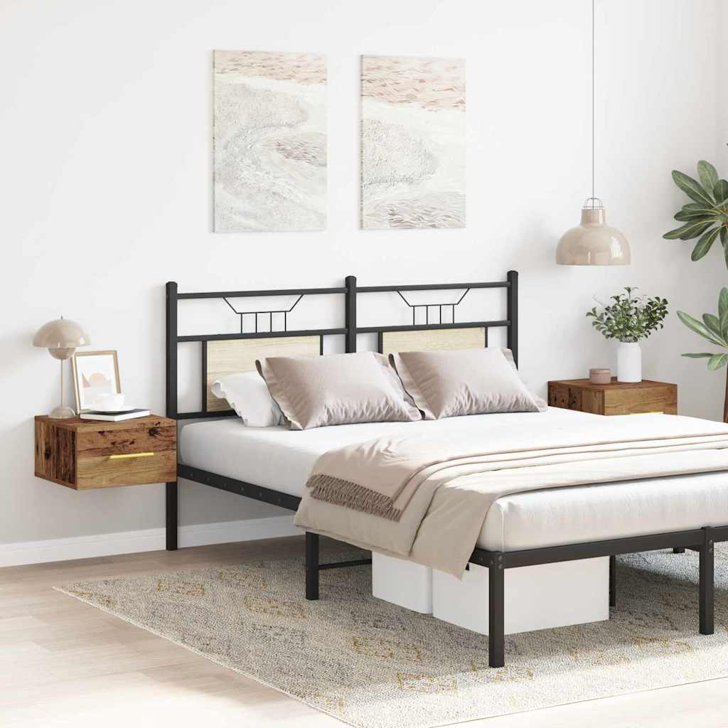 Armadio da Notte 2 pcs Legno vecchio 35 x 35 x 20 cm 863783