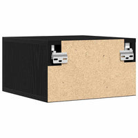 Armadio da Notte Rovere nero 35 x 35 x 20 cm Legno multistrato 863786