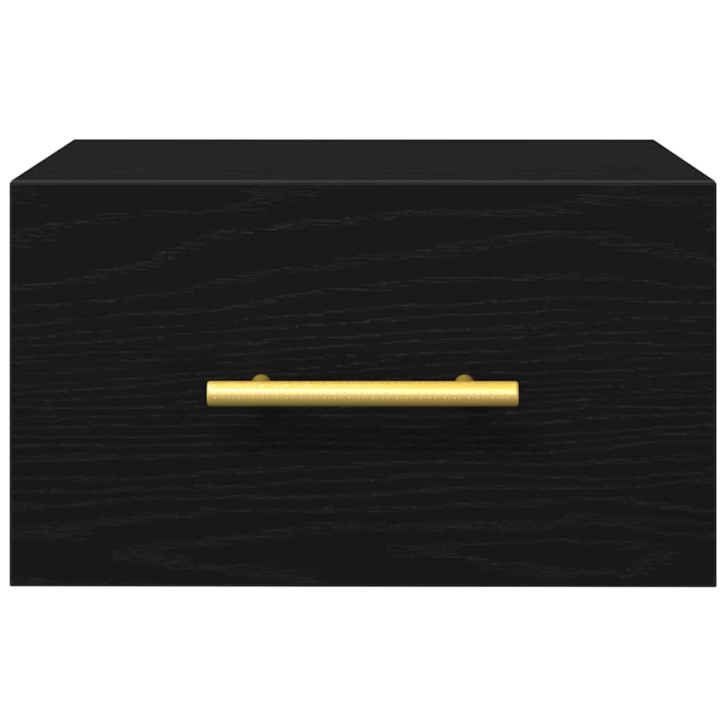 Armadio da Notte Rovere nero 35 x 35 x 20 cm Legno multistrato 863786