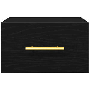 Armadio da Notte Rovere nero 35 x 35 x 20 cm Legno multistrato 863786