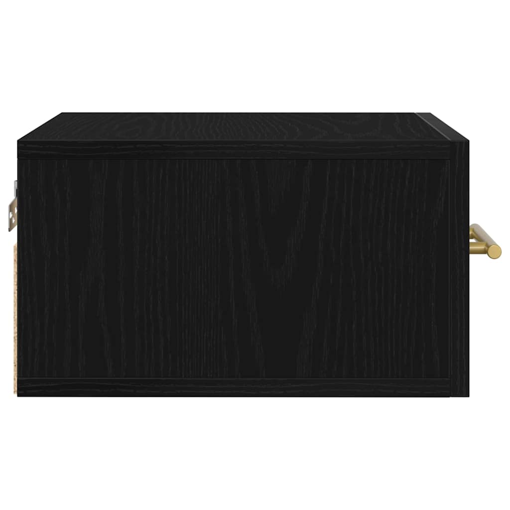 Armadio da Notte Rovere nero 35 x 35 x 20 cm Legno multistrato 863786