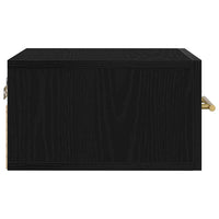 Armadio da Notte Rovere nero 35 x 35 x 20 cm Legno multistrato 863786