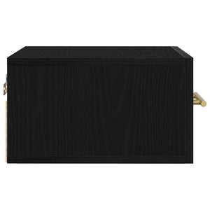 Armadio da Notte Rovere nero 35 x 35 x 20 cm Legno multistrato 863786