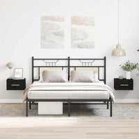 Armadio da Notte 2 pcs Rovere nero 35 x 35 x 20 cm 863787