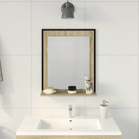 Specchio da bagno Nero 50 x 12 x 60 cm Legno multistrato 864339