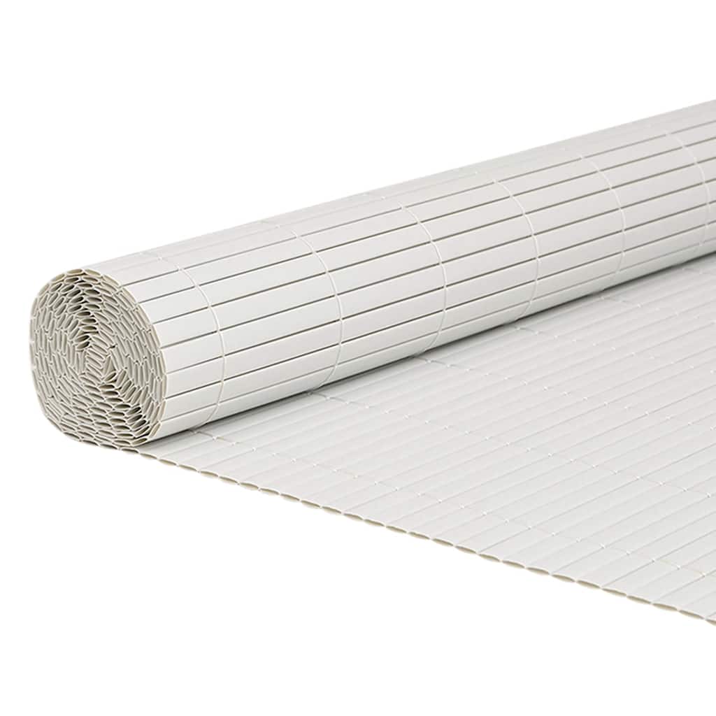 Recinzione da Giardino Bifacciale Bianca 1,8x3 m in PVC