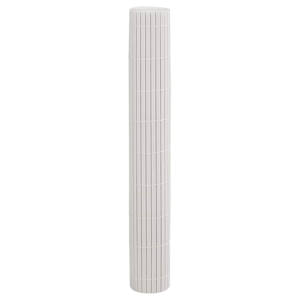 Recinzione da Giardino Bifacciale Bianca 1,8x3 m in PVC