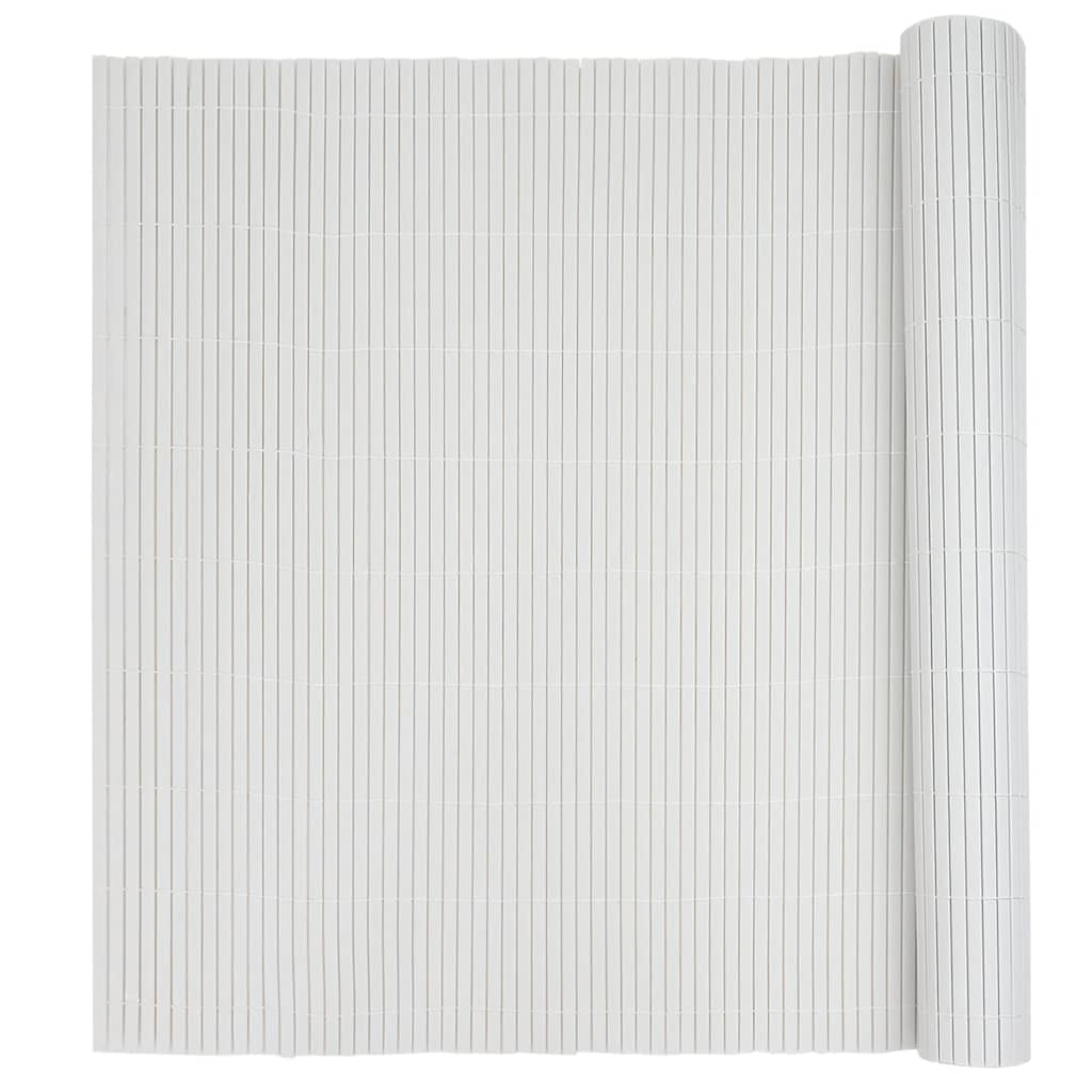 Recinzione da Giardino Bifacciale Bianca 1,8x3 m in PVC