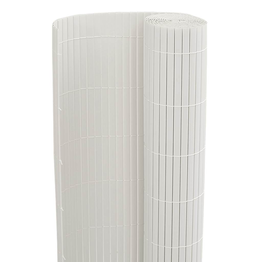 Recinzione da Giardino Bifacciale Bianca 1,8x3 m in PVC
