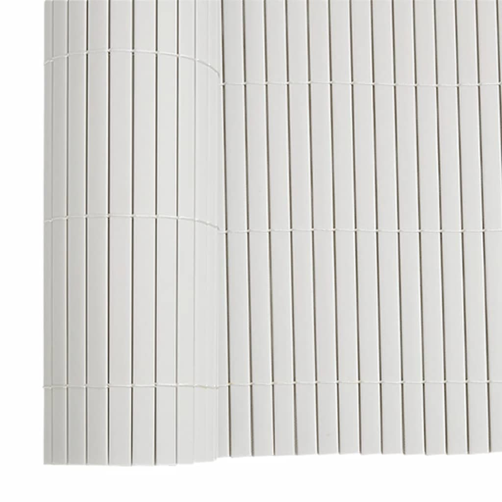 Recinzione da Giardino Bifacciale Bianca 1,8x3 m in PVC
