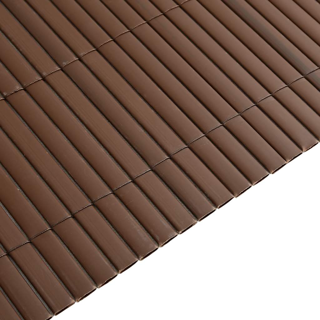 vidaXL Recinzione da Giardino Bifacciale Marrone 1,8x3 m in PVC
