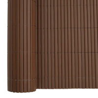 vidaXL Recinzione da Giardino Bifacciale Marrone 1,8x3 m in PVC