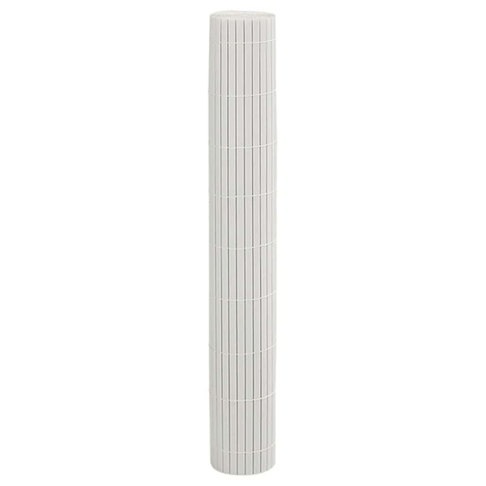 Recinzione da Giardino Bifacciale Bianca 1,8x5 m in PVC 42002623